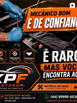 Publicação da KPF Motors sobre confiança no serviço